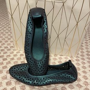 Arche Perforated Leather Ballerinas